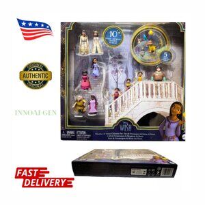 Disney Wish Kingdom of Rosas Character Small Doll Set, Mini Posable Dolls
